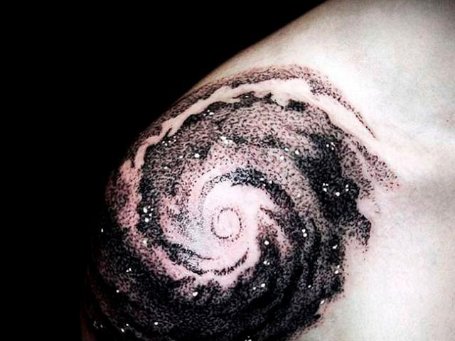 Space tattoo - mening og design for jenter og menn Solar system tattoo mening
