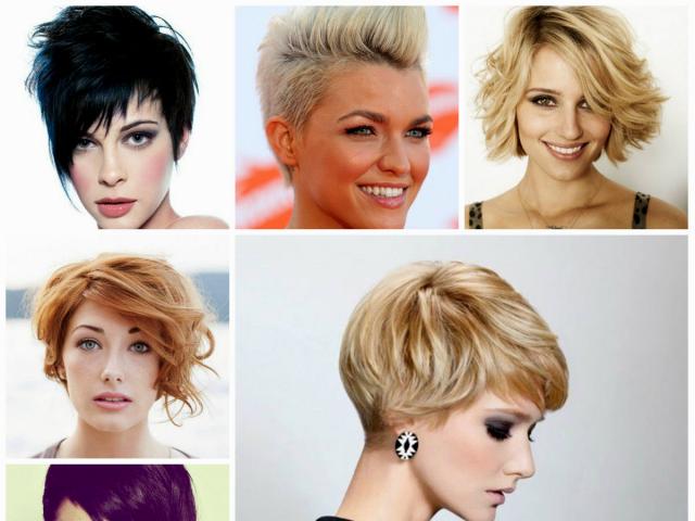 Naiste juukselõikused lühikestele juustele